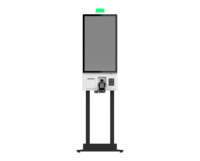 Kiosque de commande automatique à double écran de 32 pouces, écran tactile, kiosque de paiement en libre-service pour restaurant avec système d'exploitation Windows
