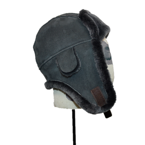 <strong>Winter</strong> Warm Australian Sheepskin Double Face Leather Men <strong>Women</strong> Trapper <strong>Hat</strong> - Product Image 4