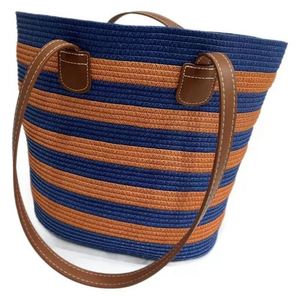 Sac à bandoulière tressé décontracté grande capacité pour femme avec fermeture éclair – Nouveauté tendance pour les vacances à la plage - Product Image 6