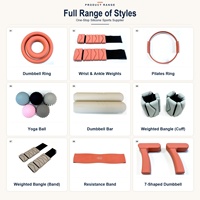 Bracelet lesté personnalisé en forme de triangle avec logo, poids en silicone doux pour la peau pour poignets et chevilles, idéal pour le yoga et les équipements de fitness en studio.