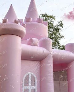 Castillo inflable Pink Bounce House para bodas, fiestas de cumpleaños, reuniones familiares, eventos - Product Image 3