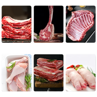 Scie à os robuste avec table coulissante, trancheuse à viande stable pour supermarché, hôtel, boucherie, cantine scolaire, restauration rapide