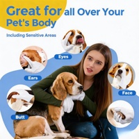 Gants de nettoyage pour animaux de compagnie, écologiques, motifs personnalisables, sans rinçage, hypoallergéniques, désodorisants, lingettes humides pour chiens et chats