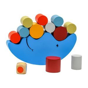 Jeu de blocs en bois à empiler Lune Bleue vacillante, jouet de construction DIY, puzzle sensoriel, jeu d'équilibre en tour pour enfant - Product Image 6