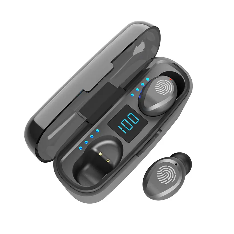 F9-S7T cellphone TWS touch earbuds digital LED battery display earphone top quality mini stereo earbuds with charging case