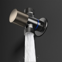 Robinet universel en laiton chromé avec filtre anti-éclaboussures et 3 adaptateurs de raccordement pour purificateur d'eau à usage domestique