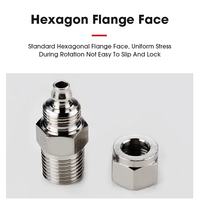 Raccord pneumatique en acier inoxydable 304, filetage 1/8, 3/8, 1/4, 1/2, pour tubes de 6, 8, 10, 12 mm, connecteurs rapides à torsion rapide pour tuyaux