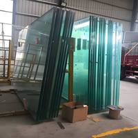 Verre feuilleté trempé transparent sur mesure pour mur-rideau et cabine de douche, verre de sécurité insonorisé