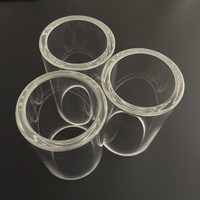 Tube en verre borosilicate transparent, résistant aux hautes températures, à parois épaisses, creux, pour la fabrication d'objets en verre, fabricant Chine