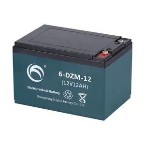 Kejian 12V 12AH 6-DZM-12Eバイクバッテリー12V鉛蓄電池高品質12Vバッテリー