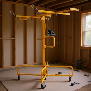 Lève-panneaux pour cloisons sèches 16 pieds, capacité 150 lb, avec roulettes, outil de construction pour plaques de 4 pieds x 16 pieds - Product Image 2