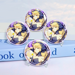 High Quality Anime Tinplate TV &amp; Movie Character Holographic Custom Digital Printing <strong>Cute</strong> <strong>Button</strong> Badge <strong>Pin</strong> Blank Safety <strong>Pin</strong> - Product Image 3