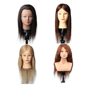 Personalizzazione della fabbrica manichino per capelli in silicone modello altalena europa luna stand competizione botox school training head - Product Image 1