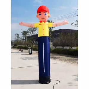Quảng cáo giá rẻ <span class=keywords><strong>Inflatable</strong></span> không khí vũ công giá cả cạnh tranh cho events20 ft cao bánh pizza không khí Ống <span class=keywords><strong>Inflatable</strong></span> sóng đầu bếp vũ công - Product Image 6