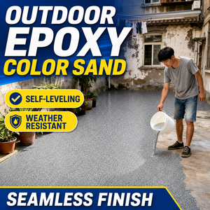 Revêtement de sol en résine époxy auto-nivelante effet marbre sable coloré, résistant à l'usure, protection solaire, plusieurs options de couleurs, direct usine - Product Image 3