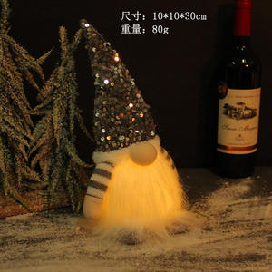 Vente chaude Décorations De Noël Père Noël Vieil Homme Poupées Ornements Gnomes Debout Avec Fête De Poupées Légères - Product Image 5
