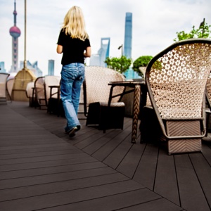 Thời tiết và chống trượt tự nhiên tìm kiếm đồng nhất decking tầng giá rẻ không thấm nước WPC Board XF-A025 - Product Image 5