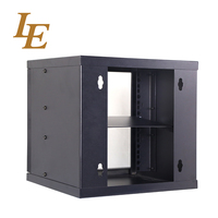 Armoire de serveur murale LE, 19 pouces, 2U, 4U, 6U, 9U, 12U, armoire réseau, profondeur 300 mm, acier laminé à froid SPCC, IEC297-2
