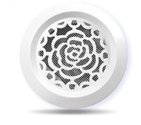 Grille de ventilation réglable en plastique avec trous d'aération pour plafond et mur, idéale pour les systèmes d'extraction de bureau, cuisine et salle de bain