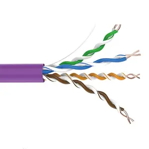 Cable Ethernet Cat5e UTP LSZH chaqueta Cat5e, Cable de red LSZH ftp cat5e, 4 pares de cobre desnudo