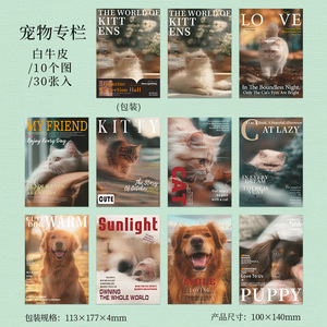 30 tờ mỗi gói Vật liệu Bộ Sưu Tập Tạp Chí loạt máy tính xách tay cắt dán trang trí theo chủ đề Retro - Product Image 6