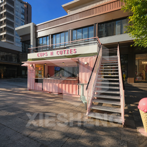 Kiosque de vente de nourriture en plein air, structure modulaire préfabriquée en acier galvanisé, panneaux sandwich isolés - Product Image 2
