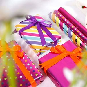 Papiers d'emballage jetables en silicone enduit imprimé de haute qualité, rouleaux vierges 43*300cm pour emballage cadeau - Product Image 2