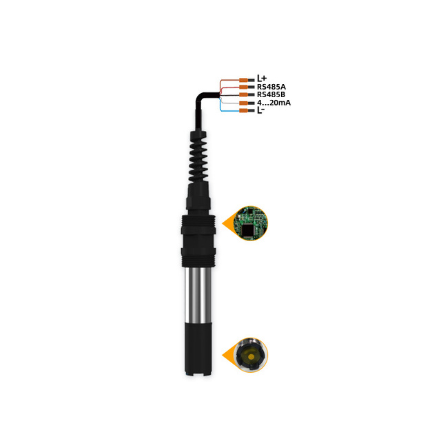 Direct Sales Free Chlorine Probe RS485 Chlorine Electrode Online Residual Chlorine Sensor 4-20mA IP68 OEM for Drinking Water