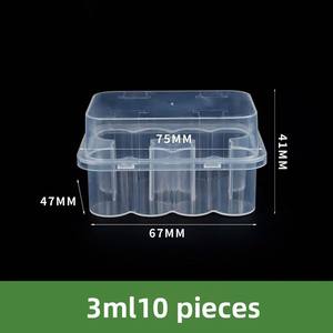 Grosir kotak plastik PP transparan untuk penyimpanan botol vaksin 10ml 7ml 5ml 3ml casing pemegang botol untuk kemasan tebal peptida - Product Image 4