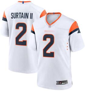 2526 Nouveaux maillots de football américain de la saison, uniformes des Denver Broncos # 2 Patrick # 10 chemises courtes à coutures apparentes Nix, vente en gros Chine - Product Image 3