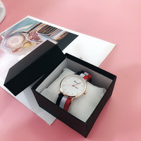 Boîte cadeau carrée pour montre, boîte en papier avec insert en éponge ; Montres inspirées de la dopamine ; Fabricant chinois proposant une livraison rapide