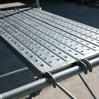 Plateforme de marche industrielle personnalisable en acier Q235/aluminium, robuste et soudée, pour la construction
