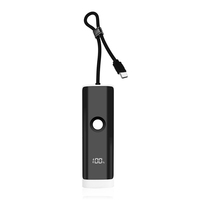 Chargeur mural portable mini 5000 mAh avec logo OEM, étanche, câble intégré, charge rapide 20W Type C pour iPhone, batterie externe