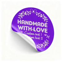 Autocollants personnalisés pour boîtes, étiquettes adhésives pour emballages de bougies, cadeaux, remerciements, noms personnalisés, logos d'entreprise, décalcomanies faites à la main
