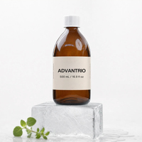 Bouteille en verre vide de 500 ml personnalisée avec bouchon à vis pour sirop, vente en gros, grand volume