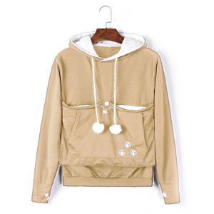 유니섹스 풀오버 포켓 후디 고양이 강아지 캐리어 스웨트셔츠 애완동물 고양이 강아지 캥거루 파우치 후디 - Product Image 5