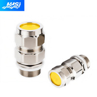 Presse-étoupe double compression en acier inoxydable certifié ATEX, étanche IP66, pour usage industriel haute/basse tension sous l'eau