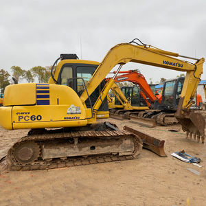 Excavadora usada de alta calidad Komatsu 60-7 con precio barato excavadora de orugas hidráulica usada Komatsu pc60 - Product Image 1