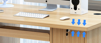 Bureau à domicile moderne, table d'ordinateur de bureau, bureau d'étude en MDF