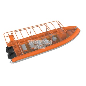 Yoowin 8.6m Barca RIB <span class=keywords><strong>in</strong></span> Alluminio Personalizzata ad Alta Velocità per 16 Persone, Taxi Acquatico Certificato CE per Crociere Fluviali e Trasporto su Canali - Product Image 2