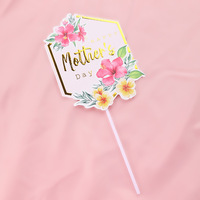 Neuheit Muttertags-Deko: Rosa Quadratische Camilla Marken-Kuchendekoration, Papier-Topper für Partys