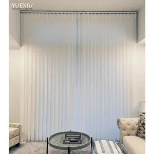 Indoor Decorative Elegant Light Filtering Transparent Vertical Sheer Hanas Shades Blinds Curtain