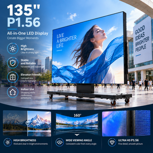 Écran LED pliable grand format P1.56 de 135 pouces, écran LED HD sur roues pour événements intérieurs et promotion extérieure par temps sec - Product Image 4