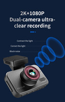 Dashcam 4G LTE 2 Kamera Saluran 2K Layar IPS 3 Inci Sudut Lebar 120-150 ADAS WIFI Garansi 1 Tahun Universal Fit