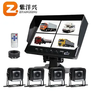 ZYX RTS kamera mobil, sistem kamera mobil 360 cadangan kabel tahan air bus wisata 4 saluran dengan video
