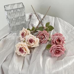 Ramo de Flores Artificiales Manta Rose, Seda de Alta Simulación, Decoración para Bodas y Hogar - Product Image 2