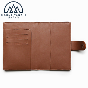 Portefeuille de voyage en cuir véritable de luxe personnalisé avec logo, haute qualité, blocage RFID, emplacements pour cartes de crédit, marque Mount Yanzhi - Product Image 1