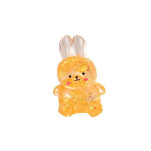 Jouet anti-stress en forme de lapin à paillettes, en TPR à rebond lent, pour le plaisir et la relaxation - Product Image 5
