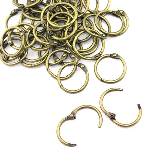 Anneau de rideau mobile en bronze antique à extrémité ouverte 32MM 38MM 50MM avec clip pour suspension de rideaux - Product Image 3