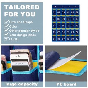 Organizador Colgante de Pared o Puerta con Bolsillos Numerados para Teléfonos Celulares (30 Bolsillos) - Product Image 4